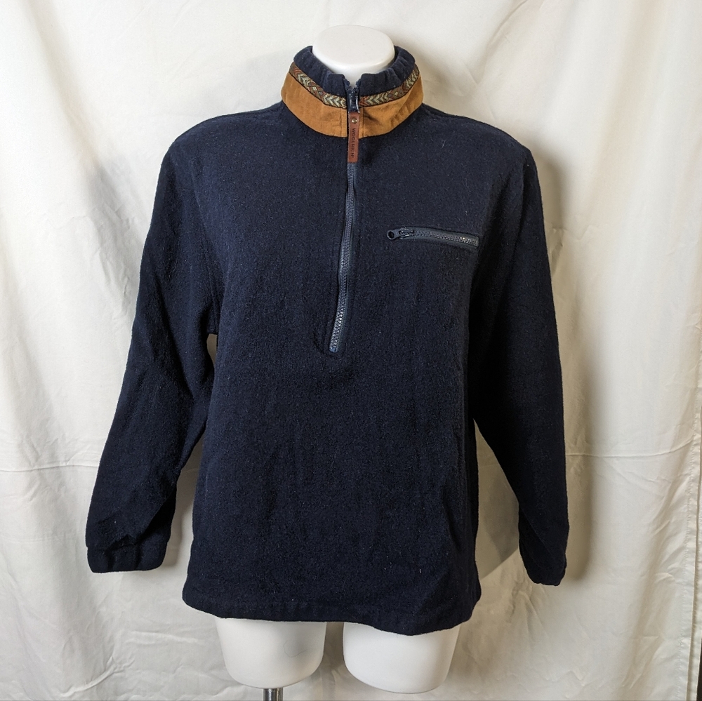 Wool quarter zip sweater